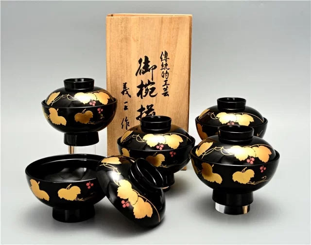 日本进口古玩-漆器碗z00208 – 凯业美术
